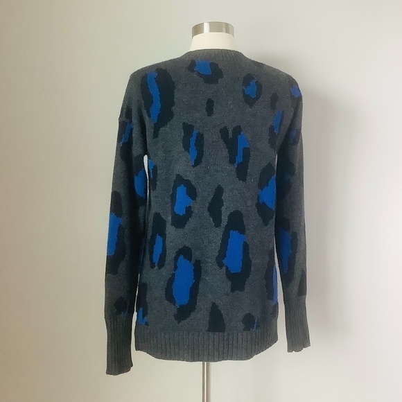 Athleta Wool Cashmere Leopard Crew Sweater MSRP$ 228 - Picture 9 of 16